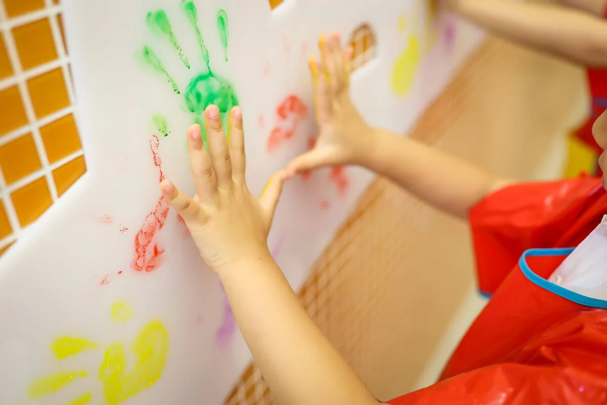 幼兒手印畫照片